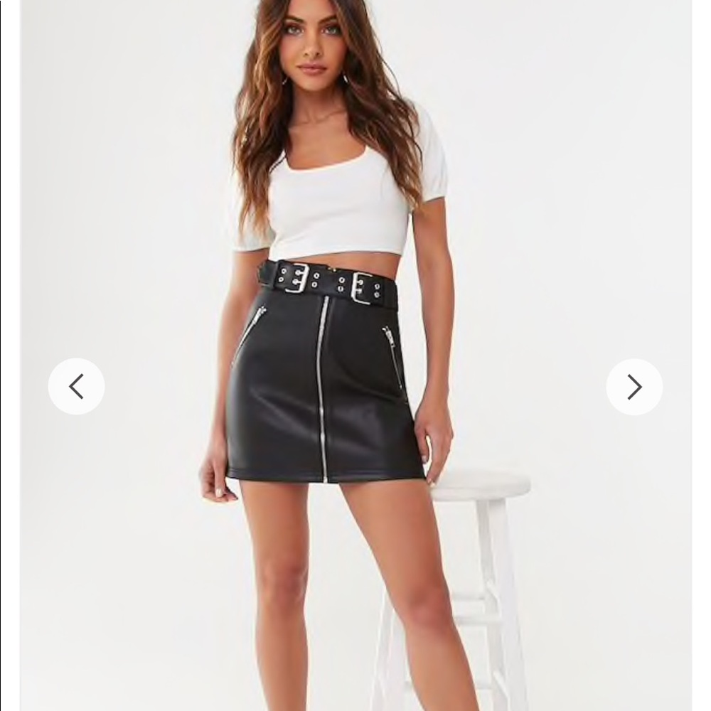 Leather skirt